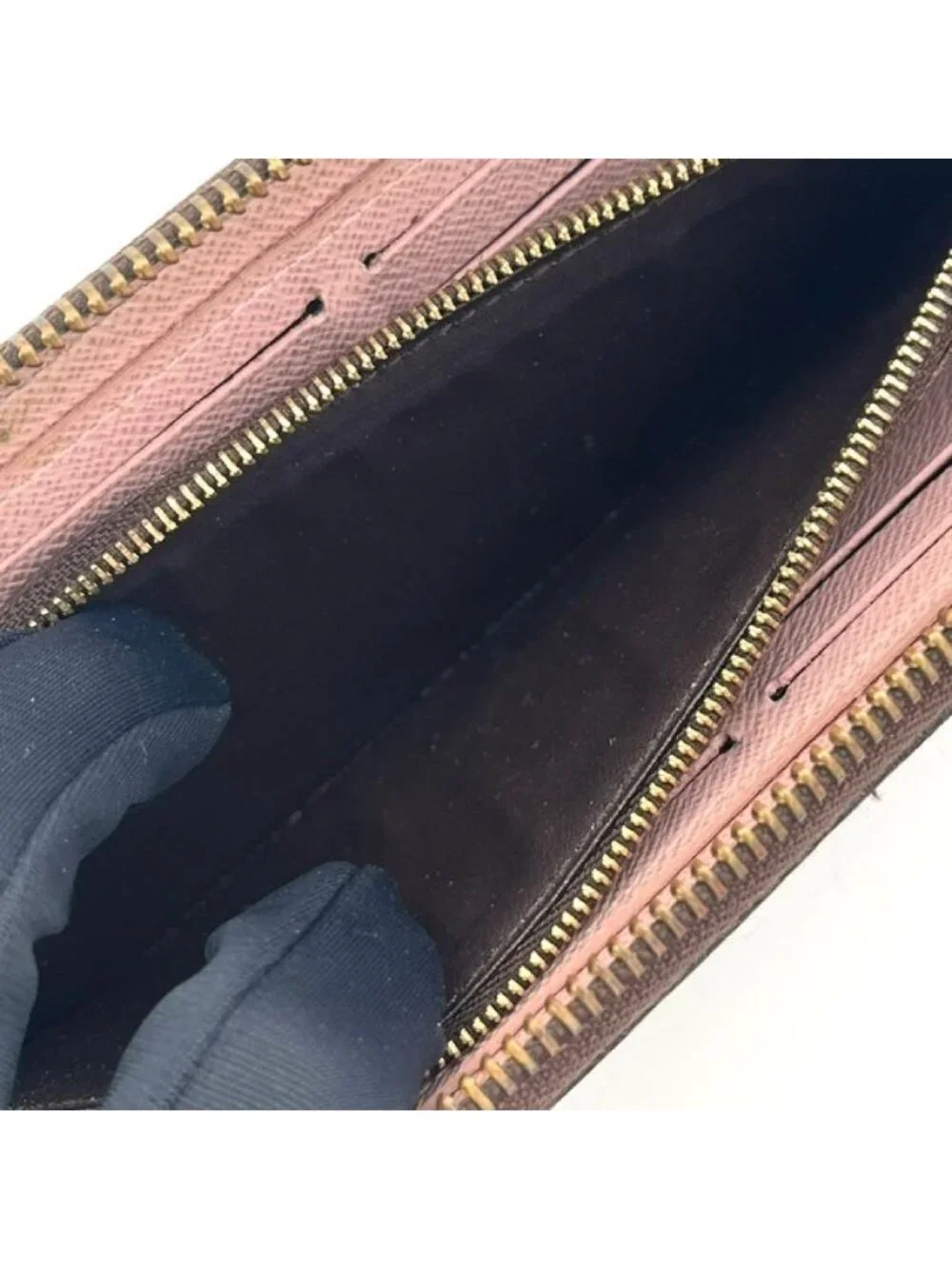 Louis Vuitton Monogram Portefeuille Clemence Rose Ballerine Wallet